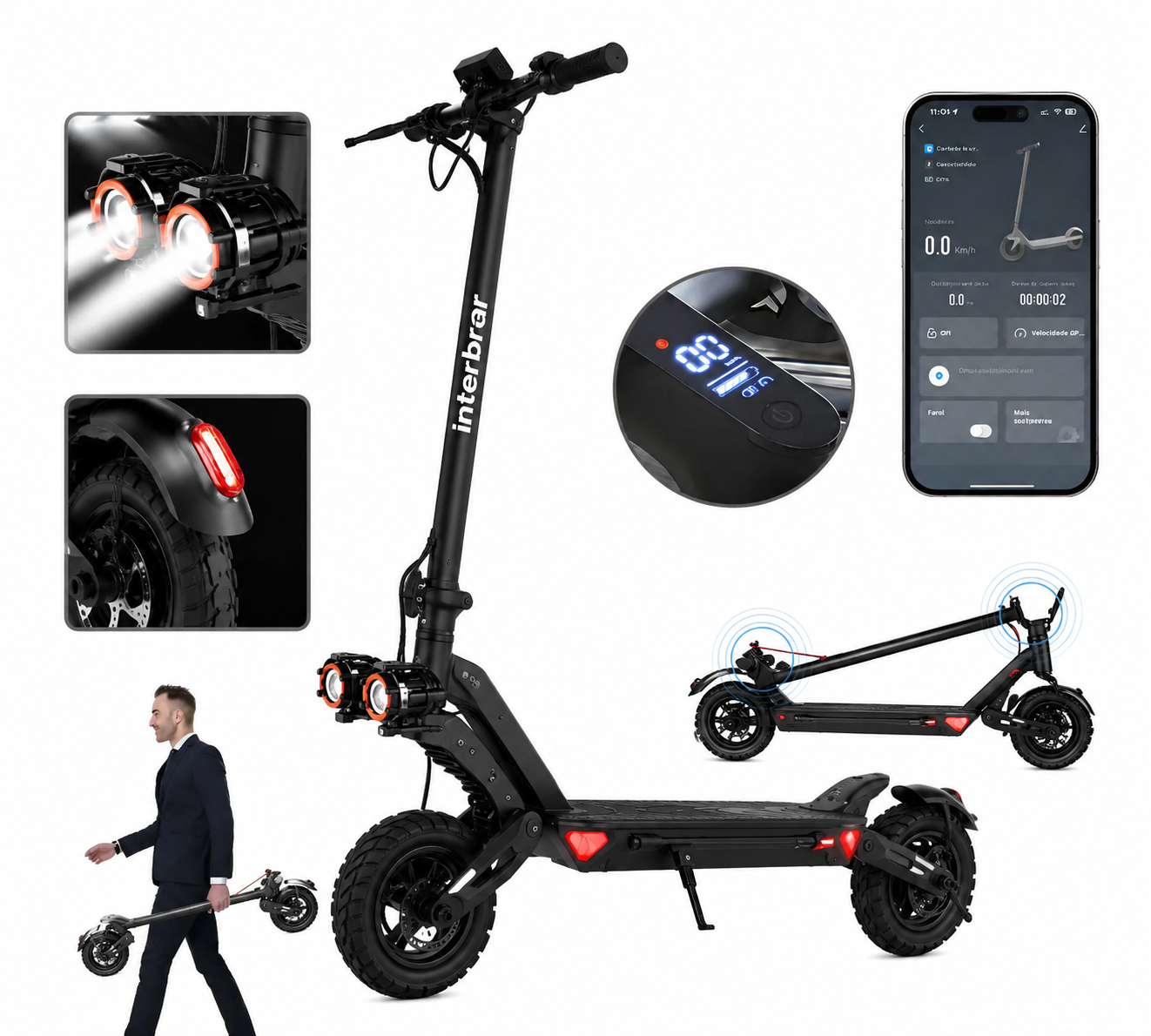 Patinete Elétrico Cross Pro 10